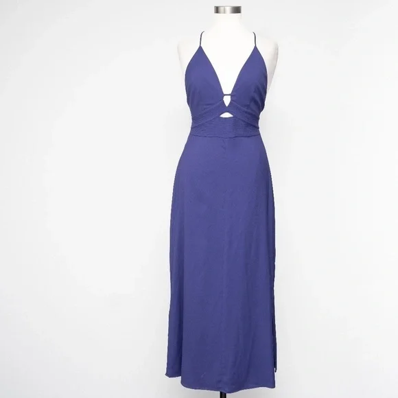 REISS ワンピース BLUE フロントツイスト MIDI REISS ワンピース BLUE フロントツイスト MIDI (REISS